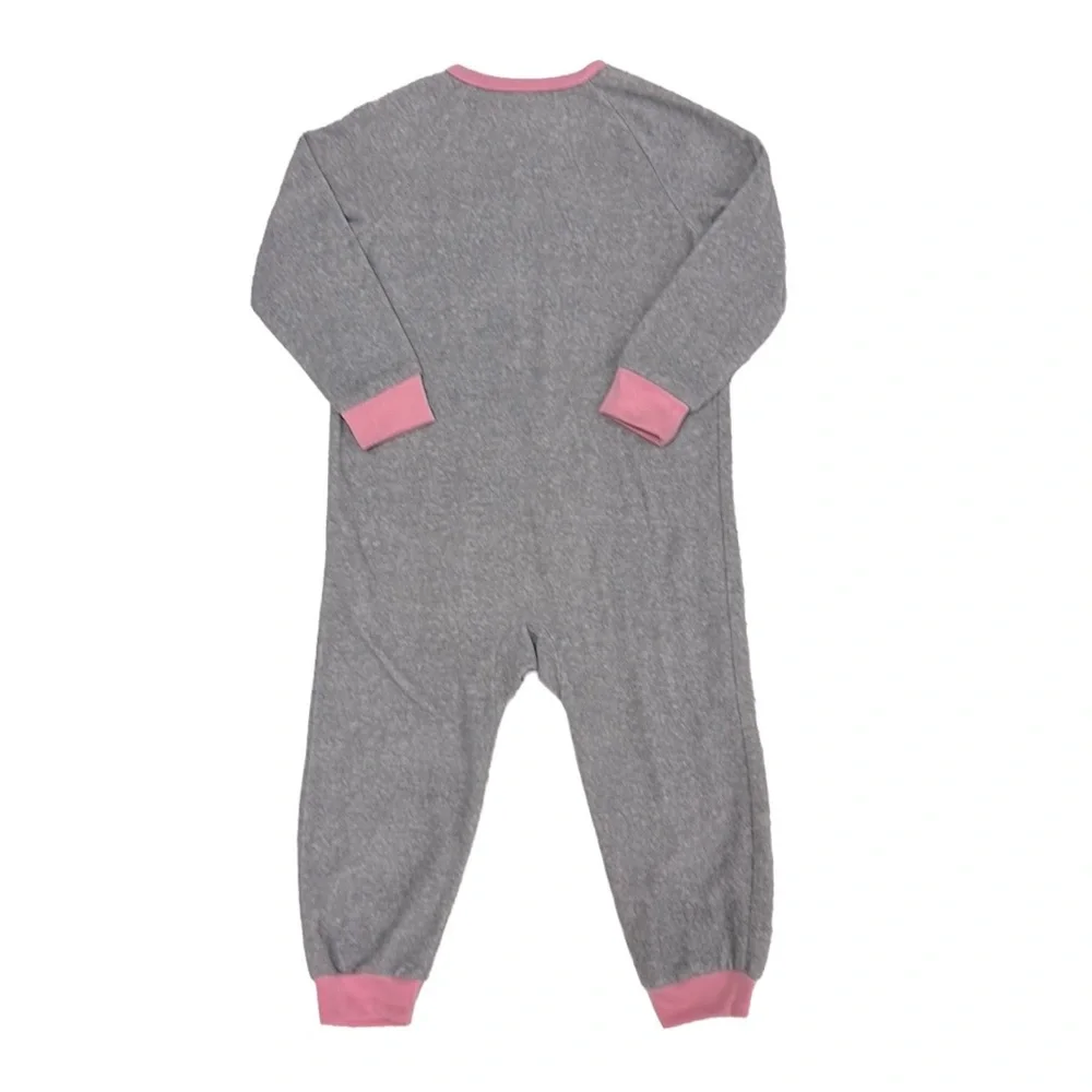 Carter’s‎ | Puppy with Heart/3D Ears Fleece Onesie Zipper Grays Pink Size…